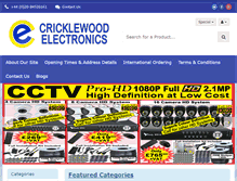 Tablet Screenshot of cricklewoodelectronics.com